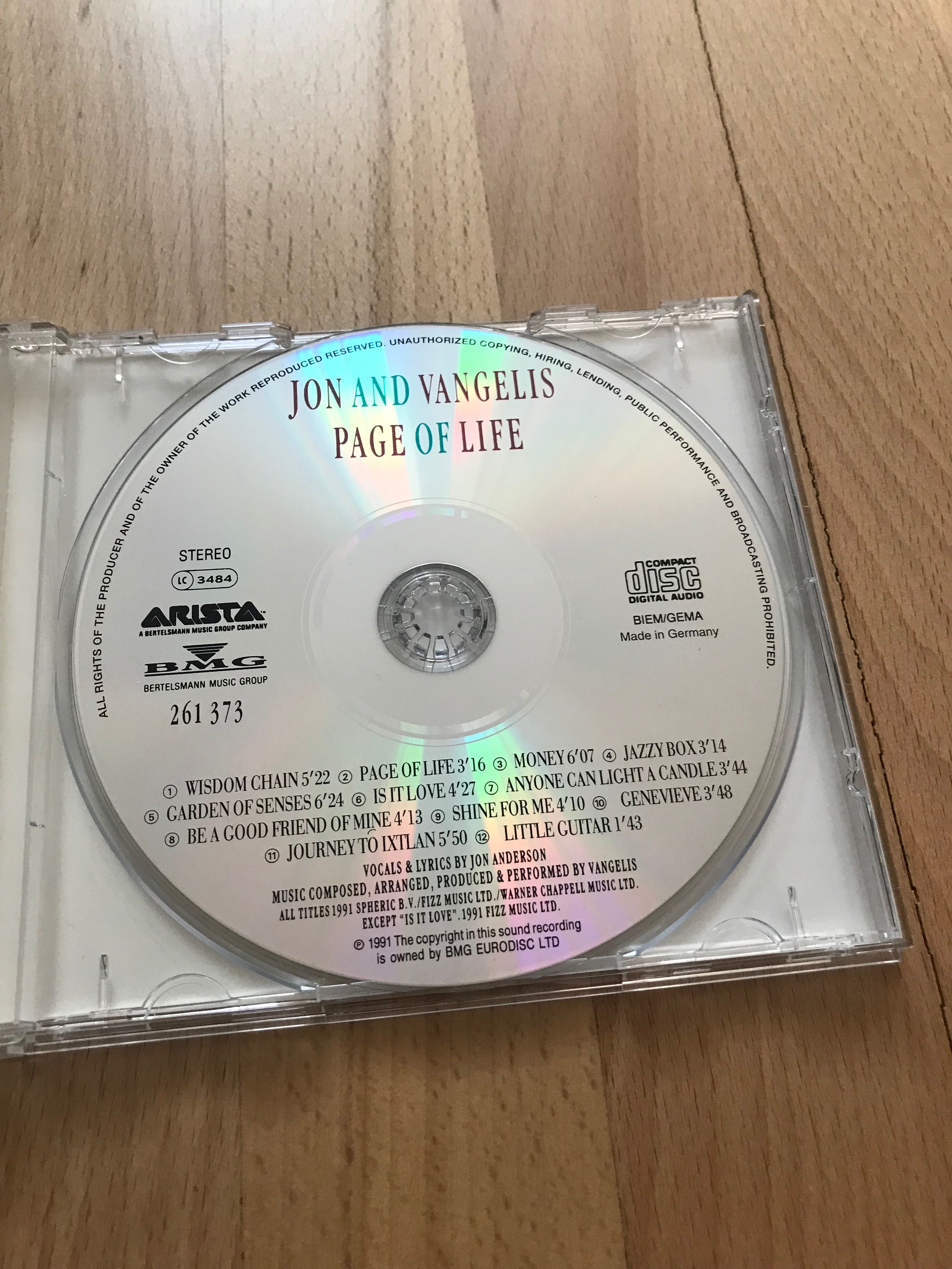 Unikatowa używana płyta zespołu Jon and Vangelis