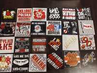 Vlepki ŁKS Łódź 48 sztuk stan idealny