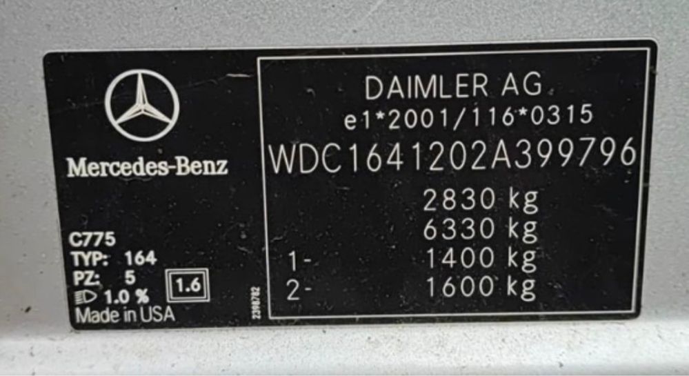 ANGLIK MERCEDES ML 2008r 3.0 Disel 4x4 Warto !!!