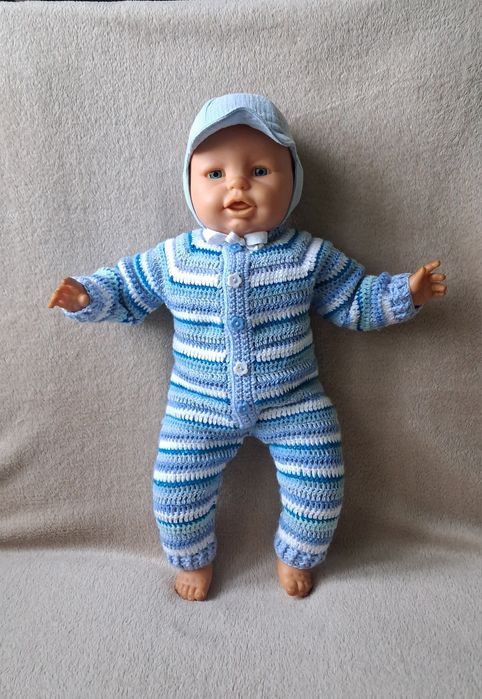 Mikołajki, Gwiazdka. Ubranko dla lalki bobas o wys 50 cm