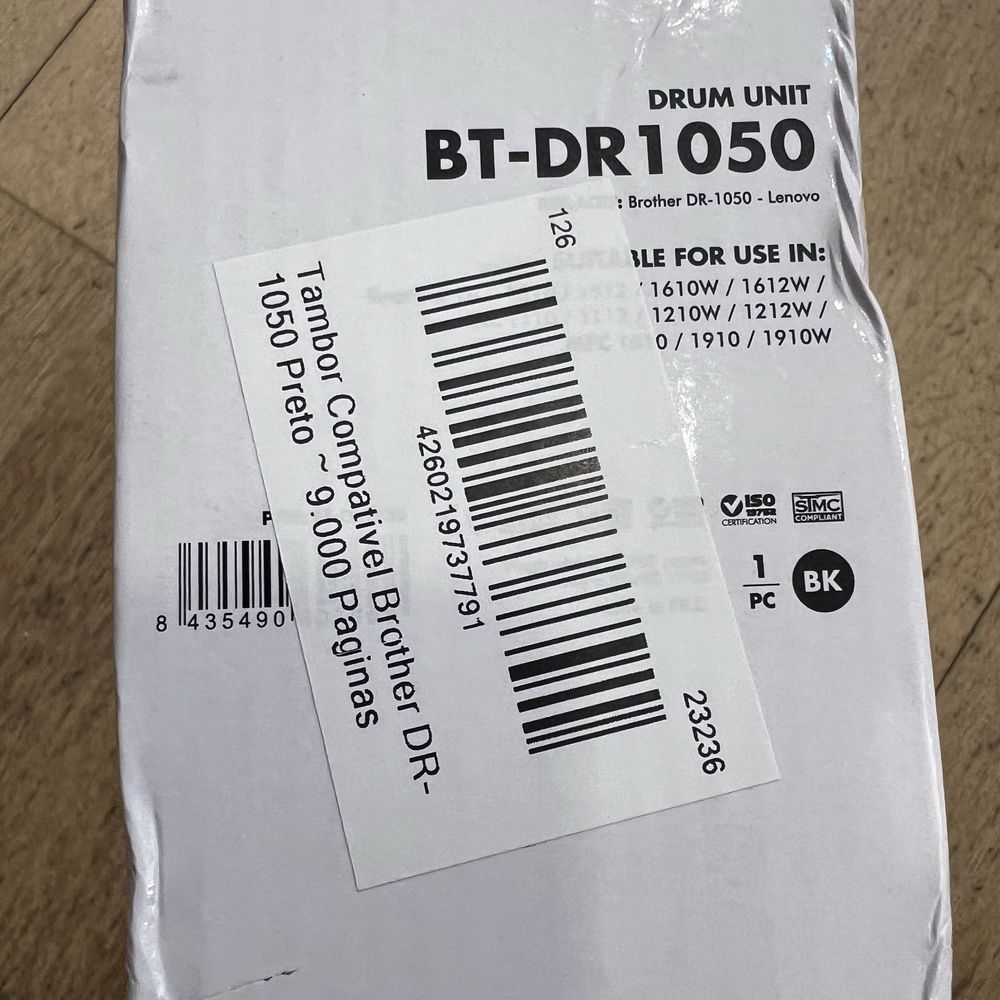 Toner Tambor impressora Brother DR1050 - NOVO