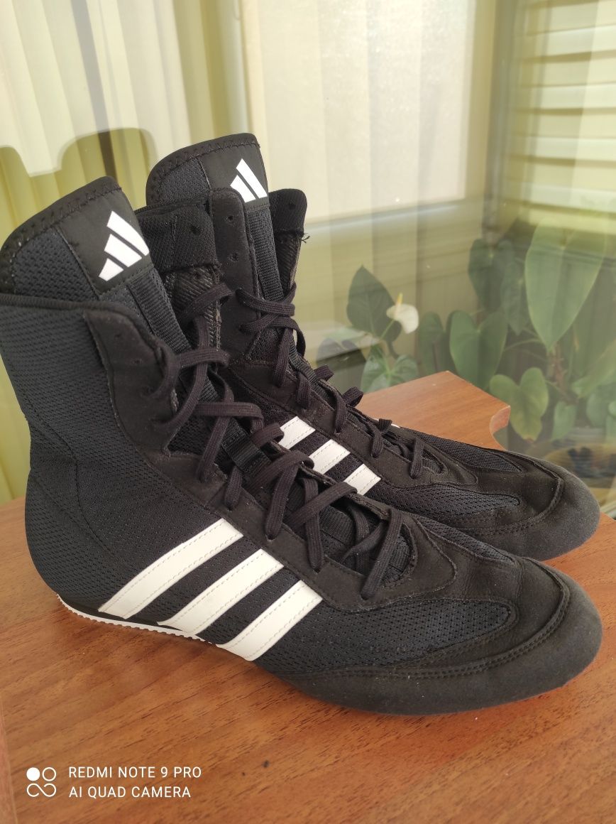 ОРИГІНАЛ 100% Боксерки Adidas Box Hog 2.0 Boxing Shoes Black FX0561 43