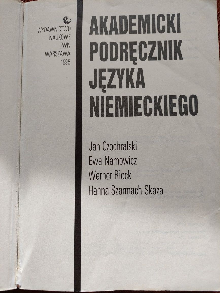 Podręcznik języka niemieckiego Czochralski Namowicz Rieck Szarmach-Ska