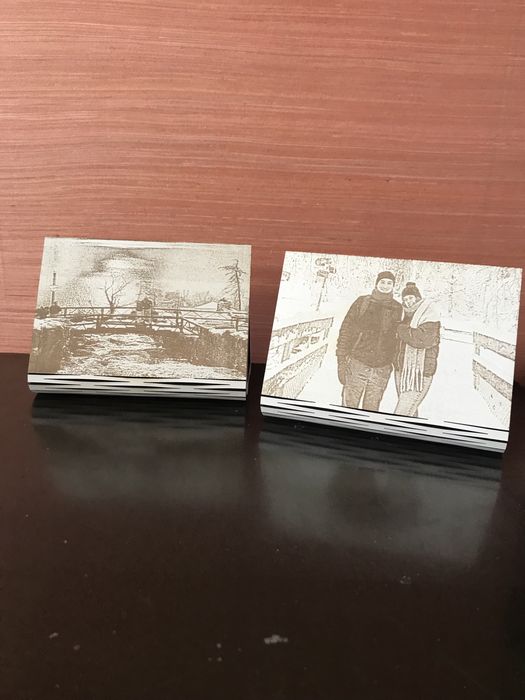 Fotos gravadas a laser