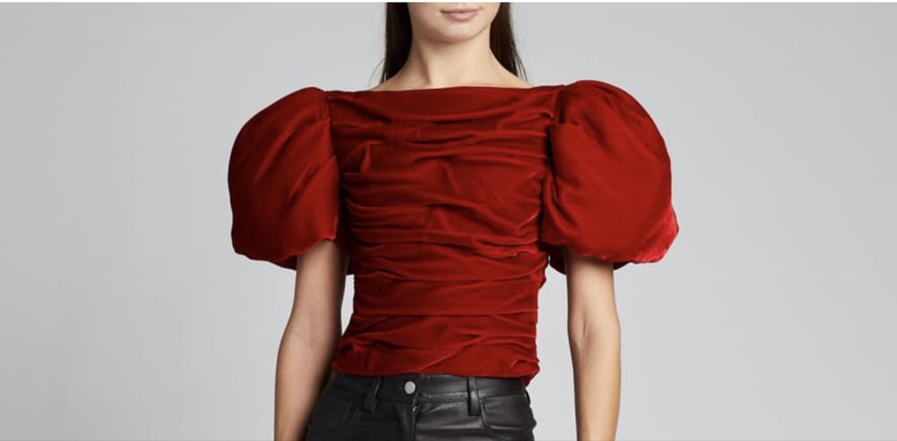 Топ оксамитовий Khaite