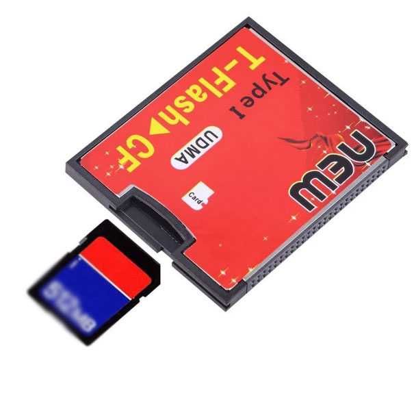 Новый адаптер под карту CF CompactFlash на SD, microSD