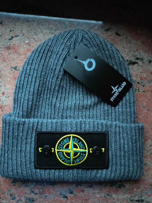 Czapka Stone Island szara, nowa z metką