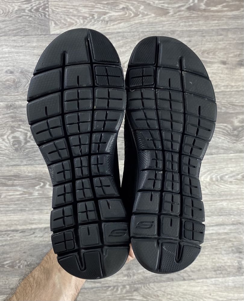 Skechers dual-lite кроссовки кеды мокасины 36 размер черные оригинал