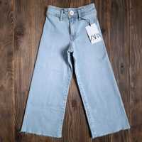 Нові джинси Zara на 6 років, 116 зара джинсы marine марін широкі кльош
