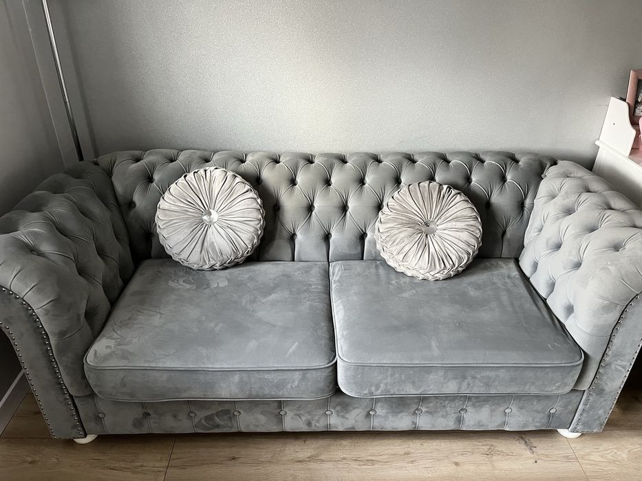 sofa glamour z funkcją spania