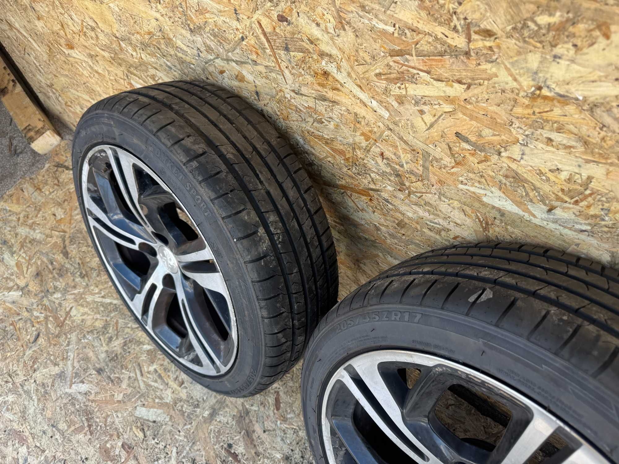 Felgi peugeot 208 gti 17' 7jx17 et 20 x2 opony ładne 4x108