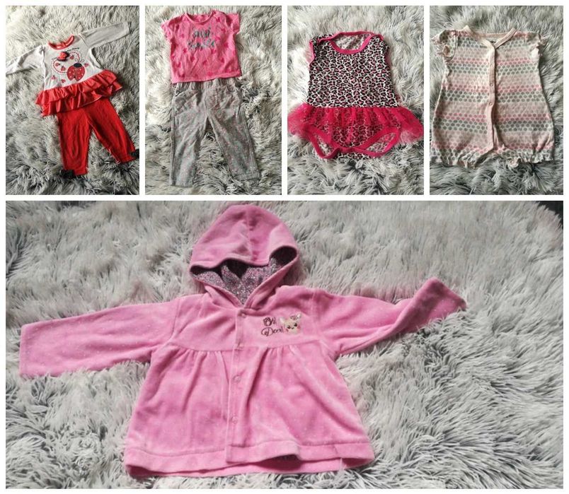 Zestaw ubrań dla dziewczynki 68-74