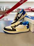 TravisScott\Jordan1*Retro*DamskieNikeAIrniebieski UnisexTrampki.38