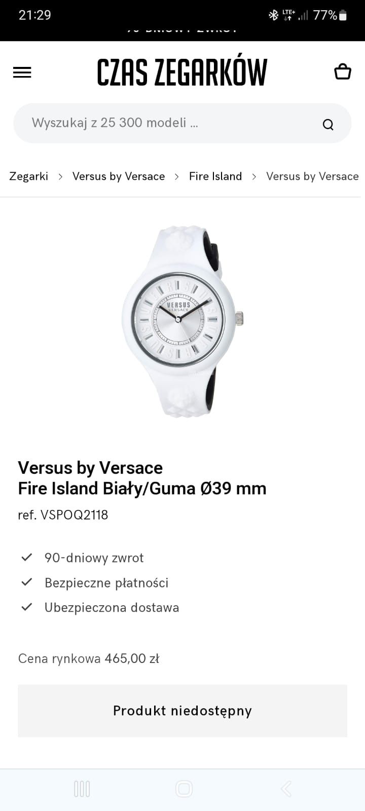 Zegarek damski versace