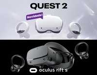 Óculos VR Realidade Virtual Oculus Rift S ou QUEST 2 NOVOS GARANTIA