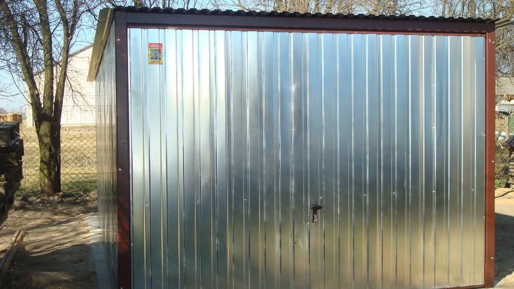 Garaż blaszany 3x5 z bramą uchylną. garaż garaże dostawa gratis