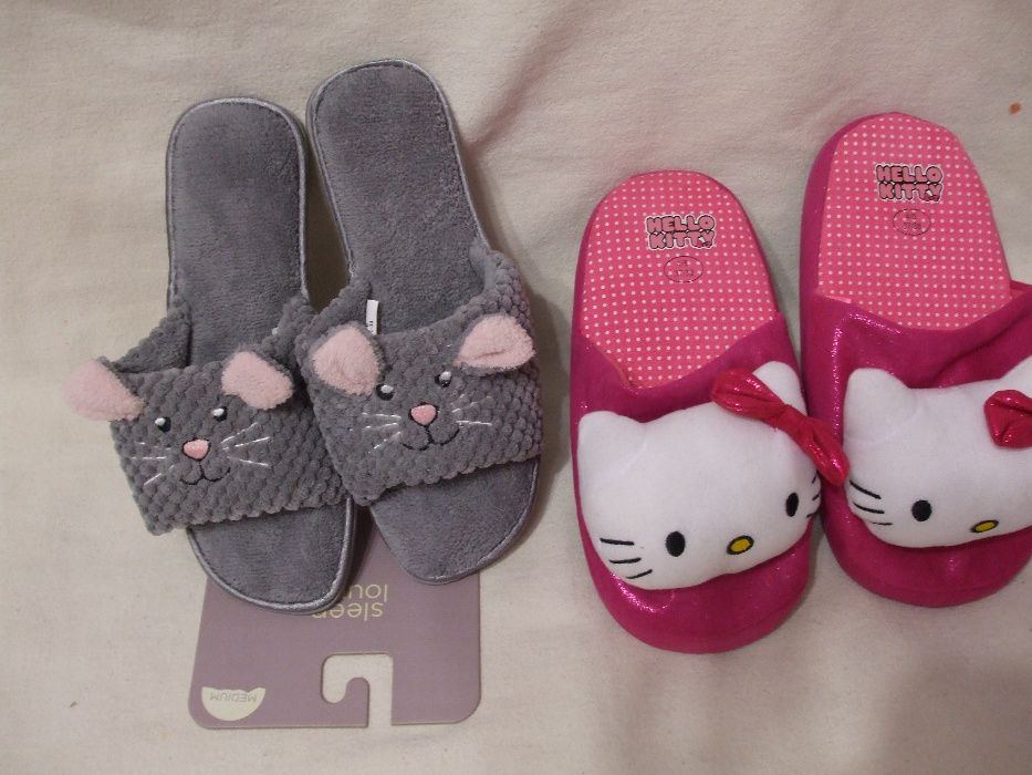 тапки тапочки комнатные хелло китти hello kitty русалка русалочки