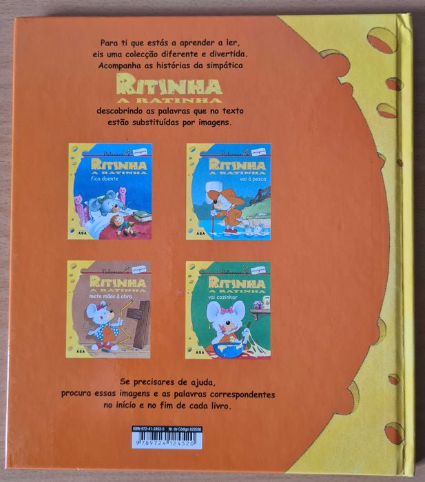 Livro infantil "A Ritinha - A Ratinha - Mete Mãos à Obra"
