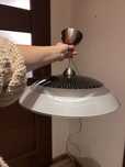 Szklana lampa wisząca na sufit klosz do lampy