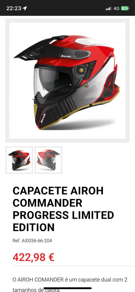 Airoh Commander Pogress Limited Edition