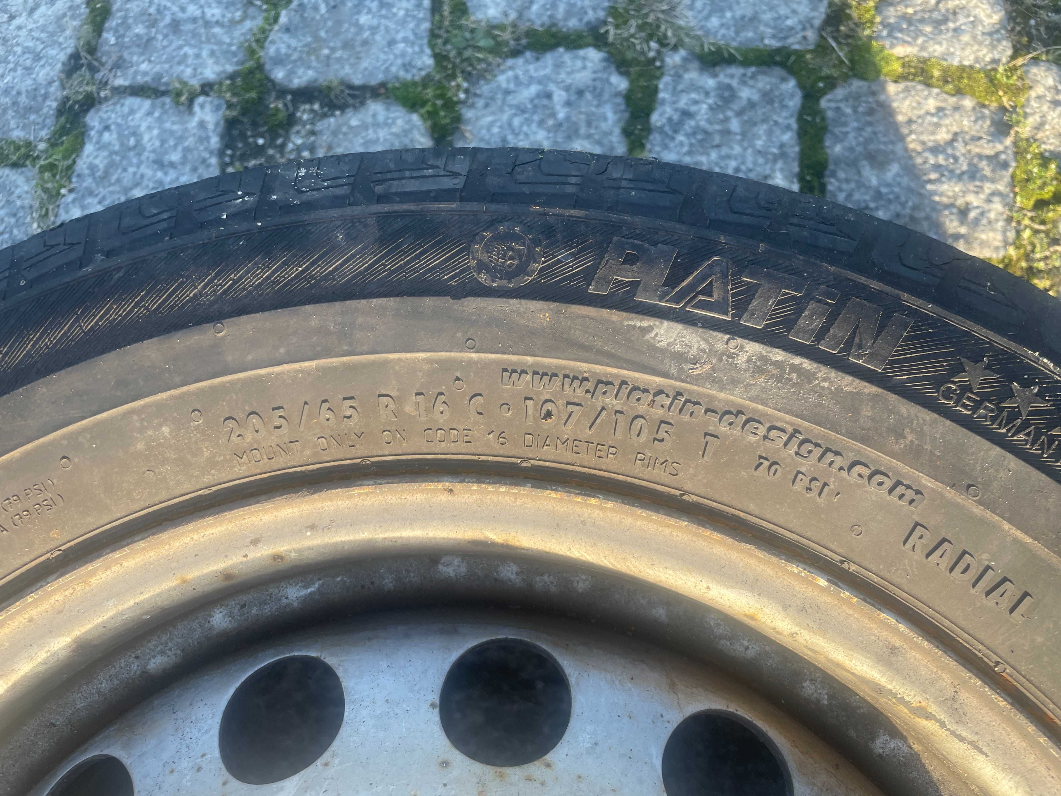 Opony Felgi stalowe Platin RP510 VAN 205/65 R16C DOT2018 5,14MM