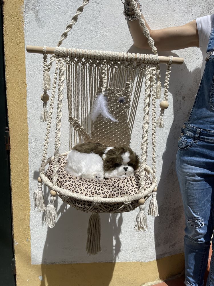 Cama para gato (macramê)