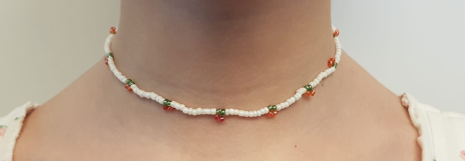 Handmade naszyjnik wisienki