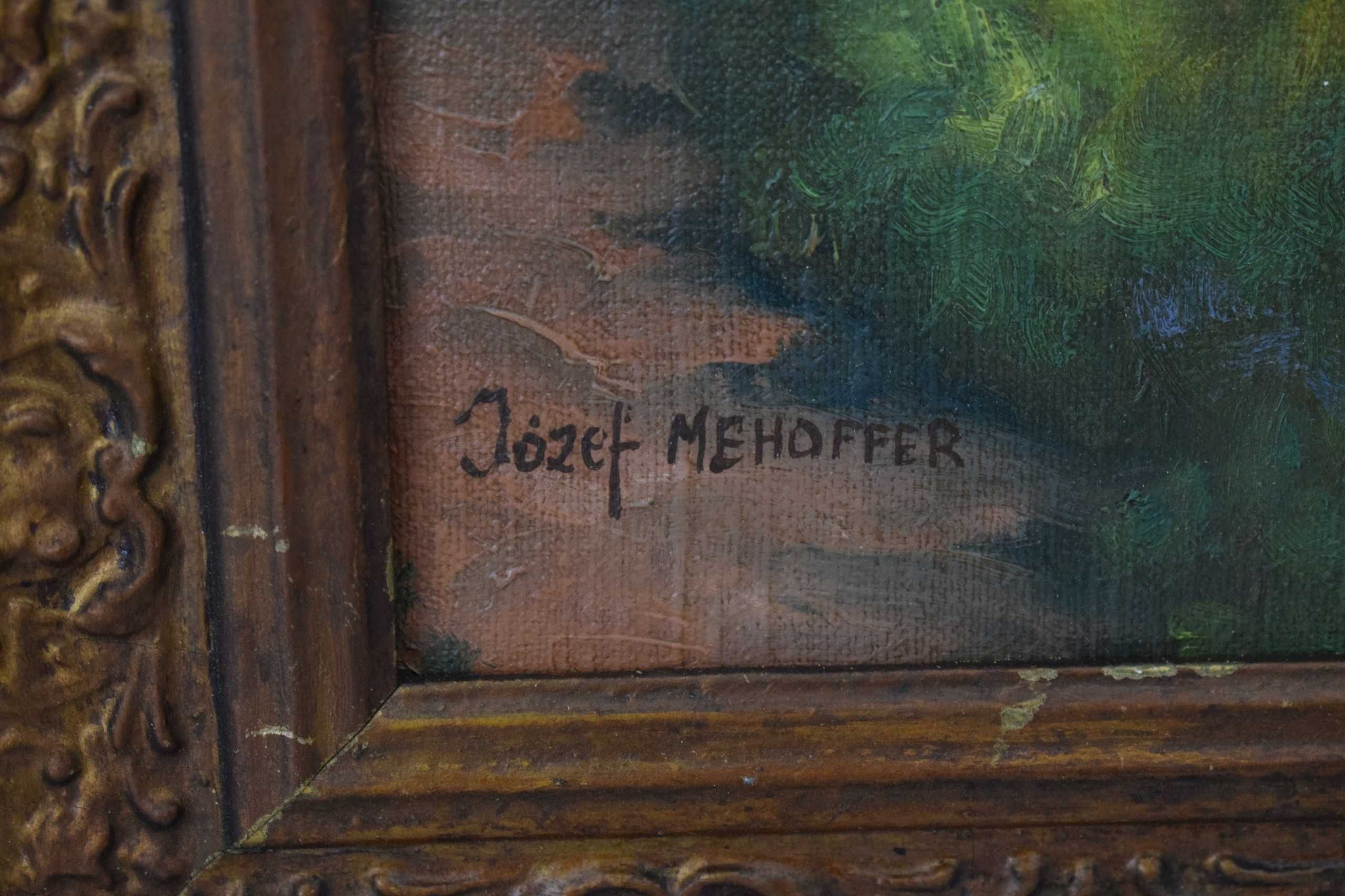 Józef Mehoffer - Arystokratka z Kotem - Dama w Kapeluszu  Obraz Olejny