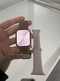 Apple watch series 7 45mm złoty GPS