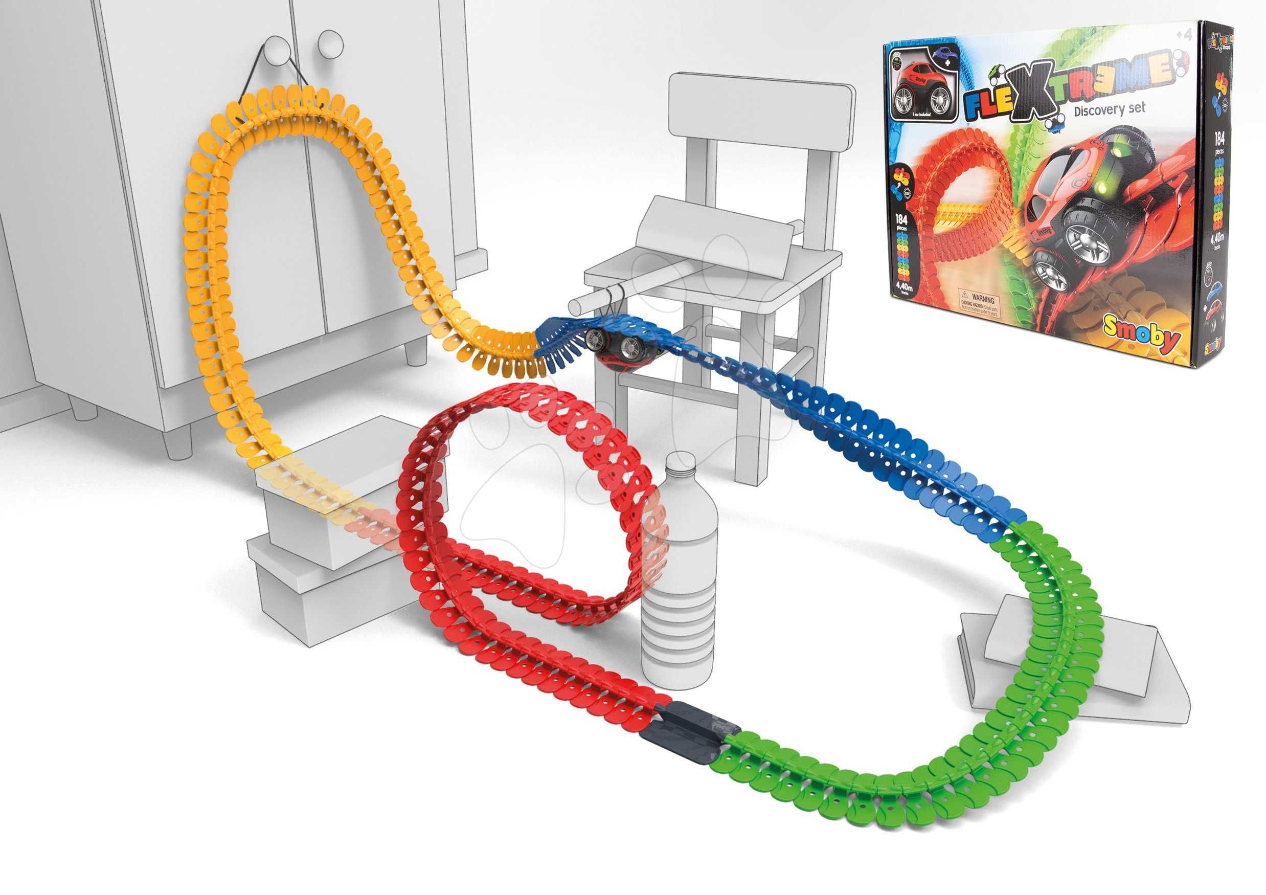 Tor samochodowy Smoby Flextreme Discovery Set 180902
