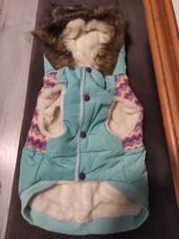 Ubranko dla psa pieska Nowe kombinezon z kapturem kurtka kurteczka