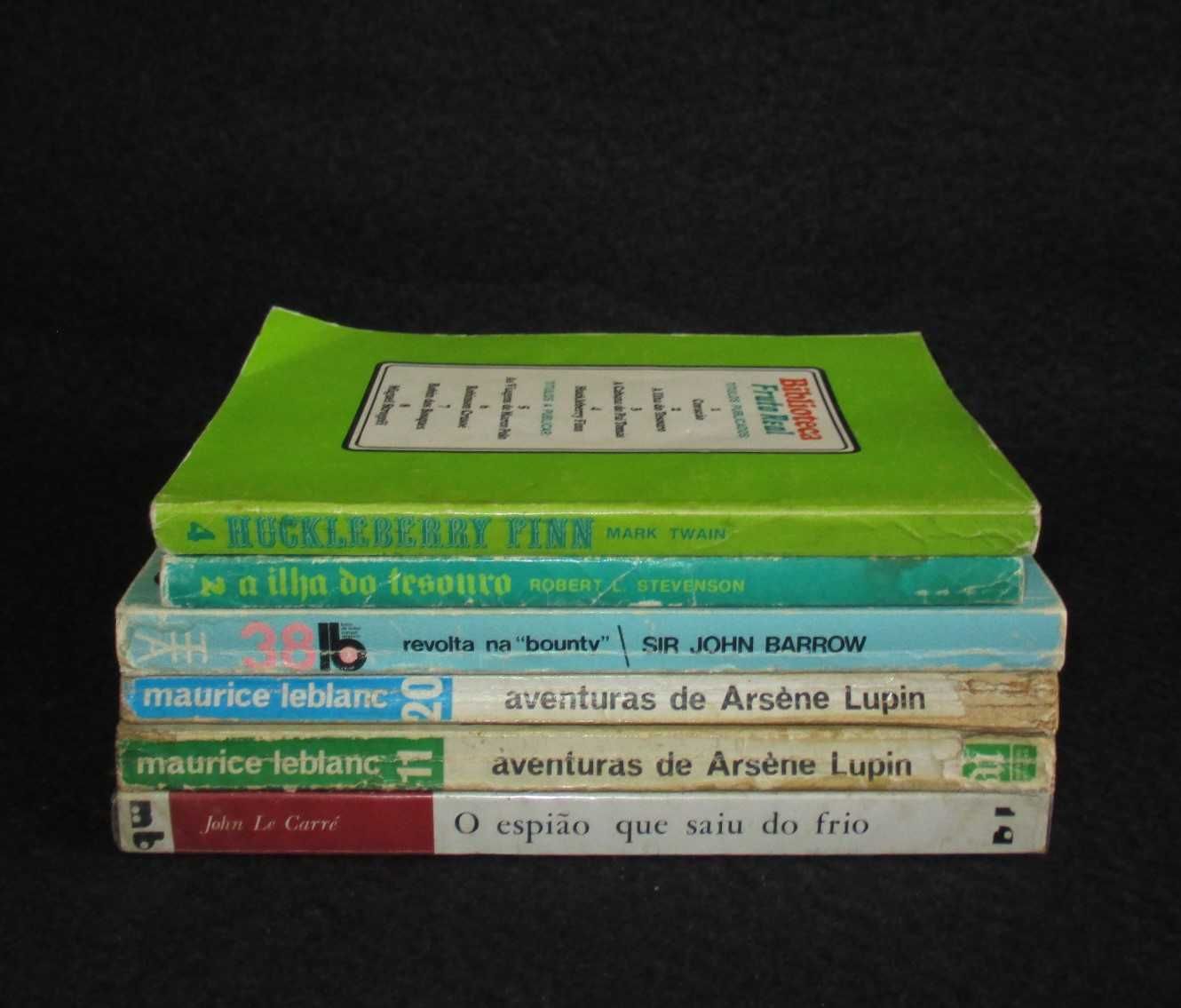Livros de Bolso Carré Arsène Lupin John Barrow Mark Twain Stevenson