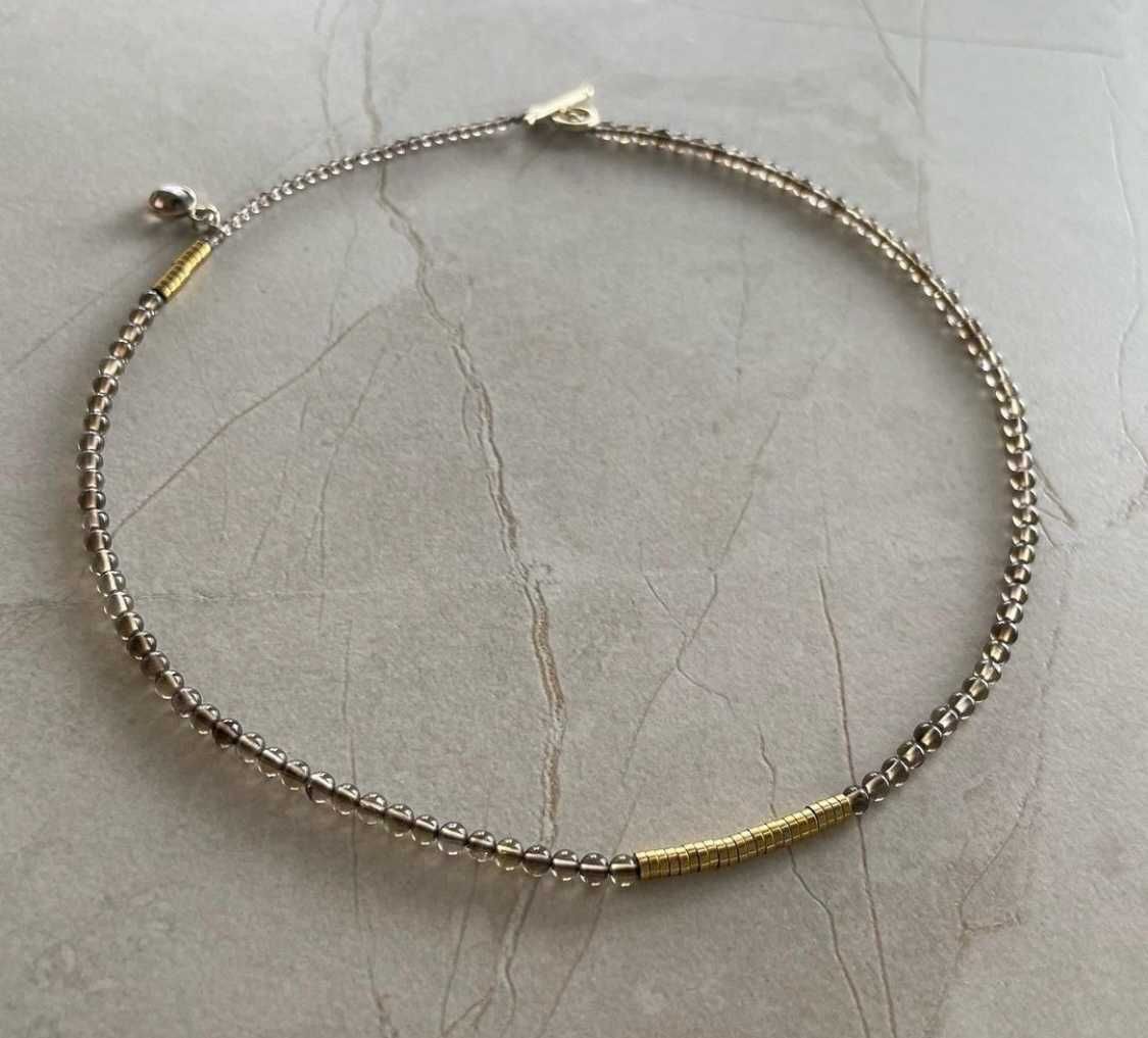 Choker Kwarc dymny Naturalne kamienie