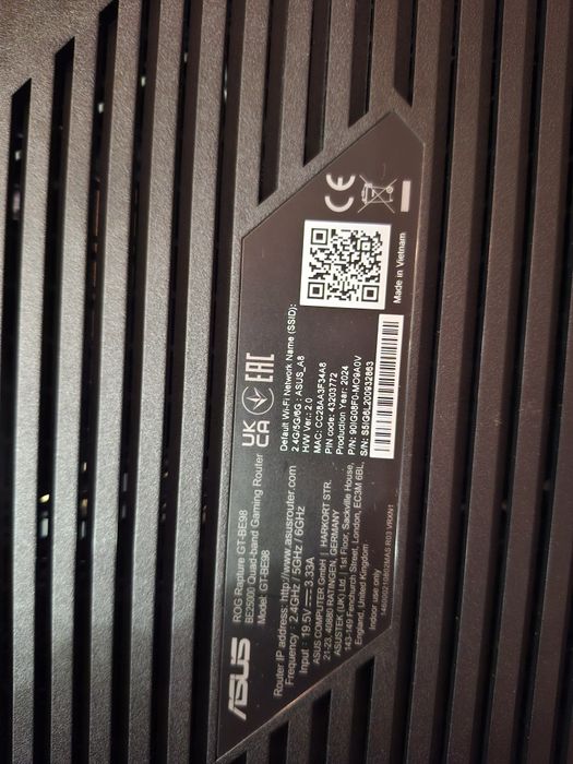 Маршрутизатор ASUS ROG Rapture GT-BE98 (90IG08F0-MO9A0V)