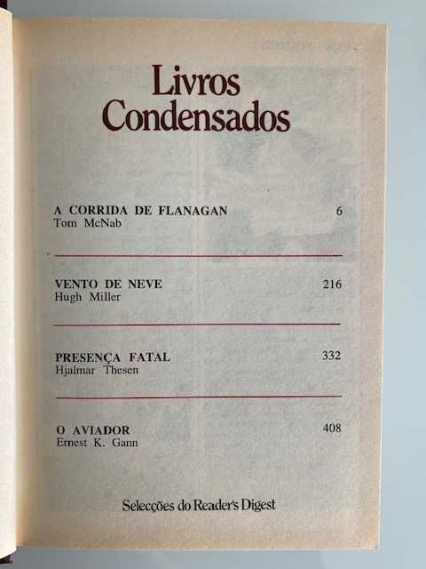 Livro condensado Reader's Digest - 1ª edição: março de 1990  (4 em 1)