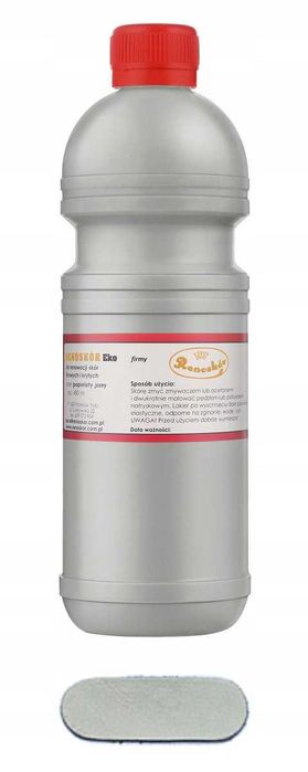 RENOSKÓR farba lakier do skóry Popielaty jasny 200ml