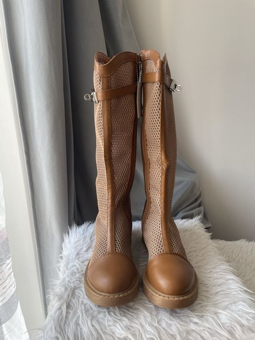Nowe siateczkowe długie buty rozm. 36