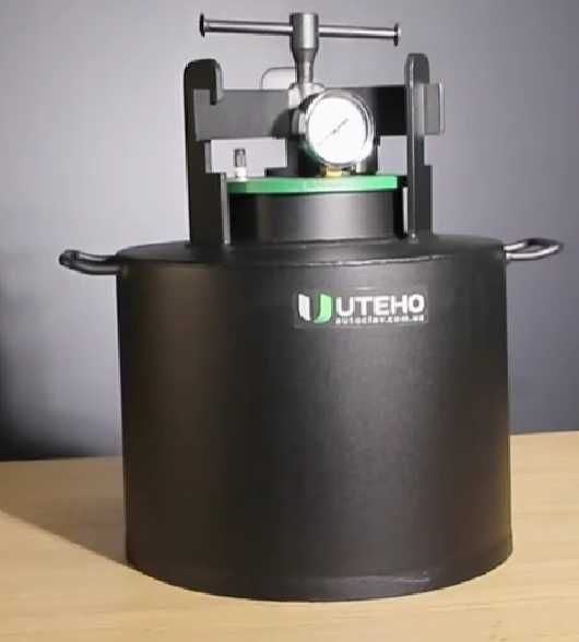 Газовий автоклав (чорний метал) на 8 півлітрових банок! ГАРАНТІЯ 12міс