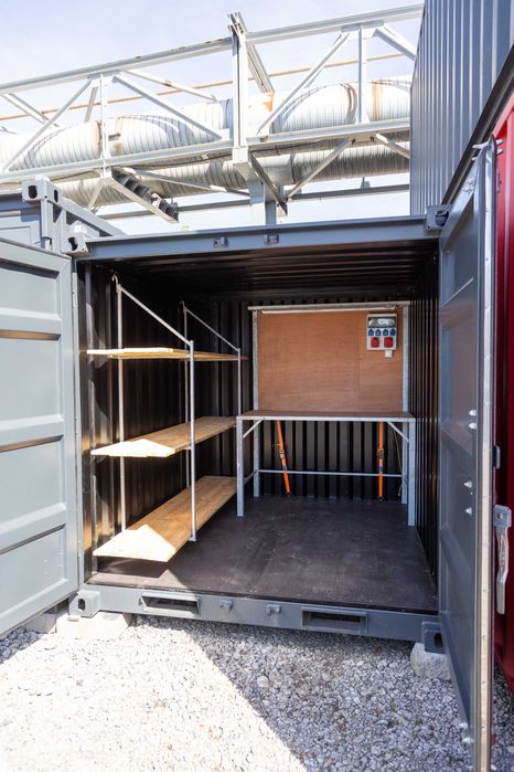 Kontener narzędziowy, magazynowy MX 8 N z elektryką i regałem - NOWY