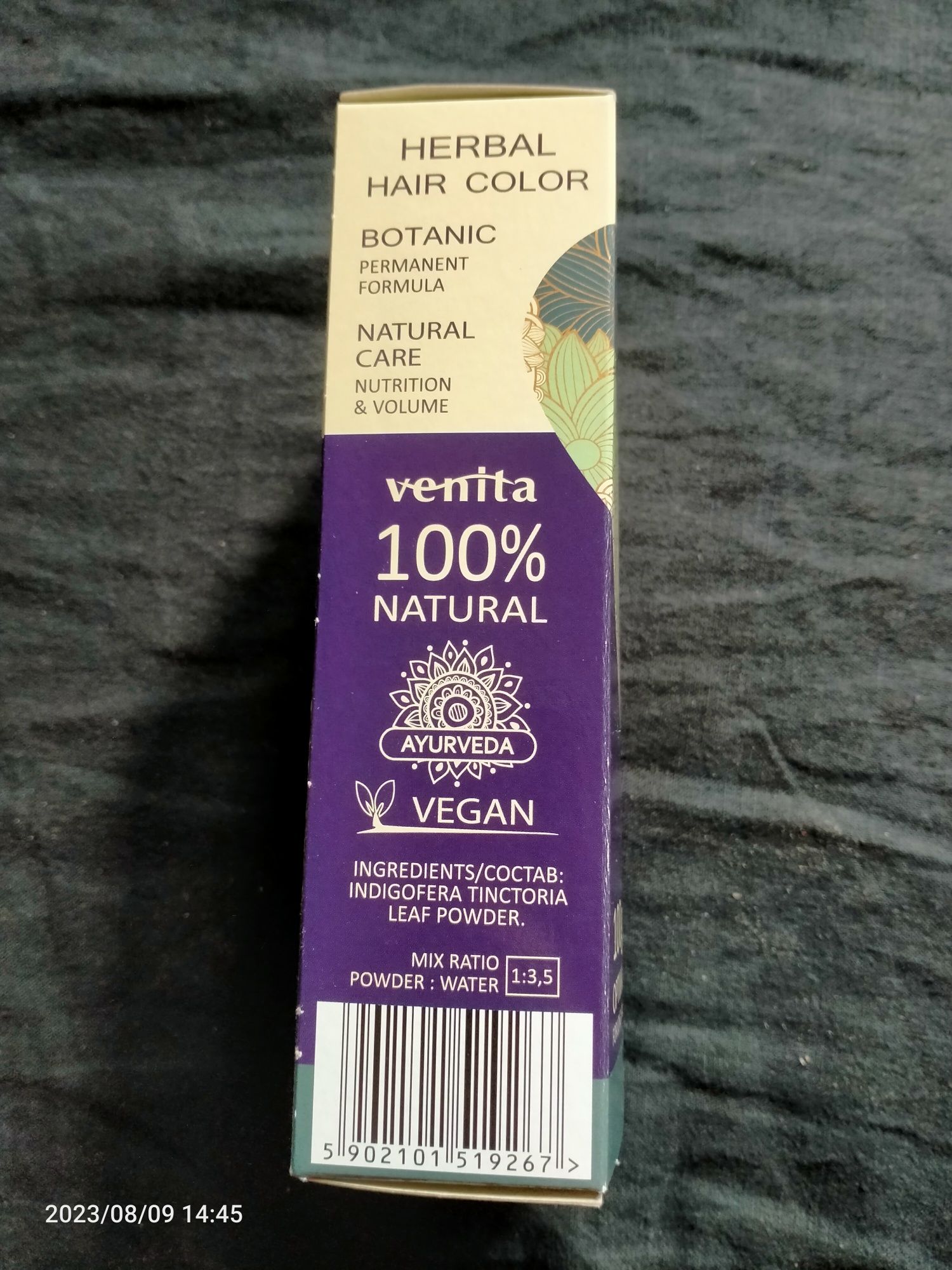 Ventia 100% Natural (Henna) 'Czerń Indigo'