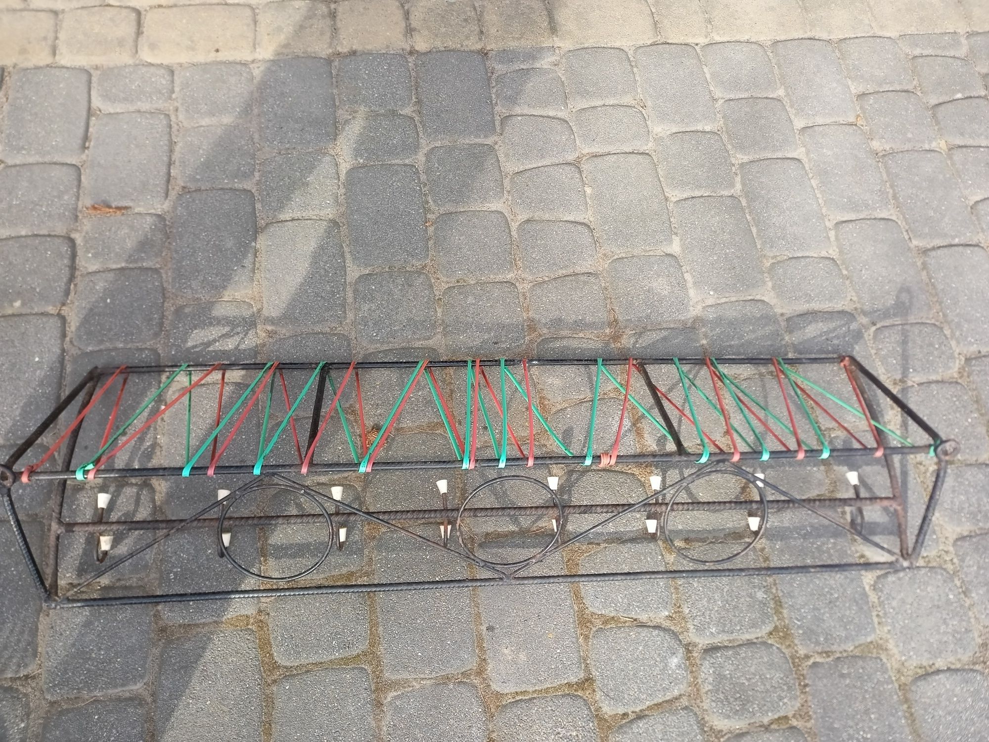 Wieszak metalowy żyłkowy PRL 100 cm
