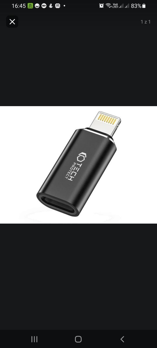 Adapter  telefon tablet itp Ultraboost Adapter Lightning - USB-C