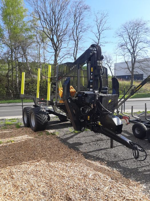 Przyczepa leśna  PALMS 15U ŻURAW 7.94 do zrywki  Promocja 15 ton