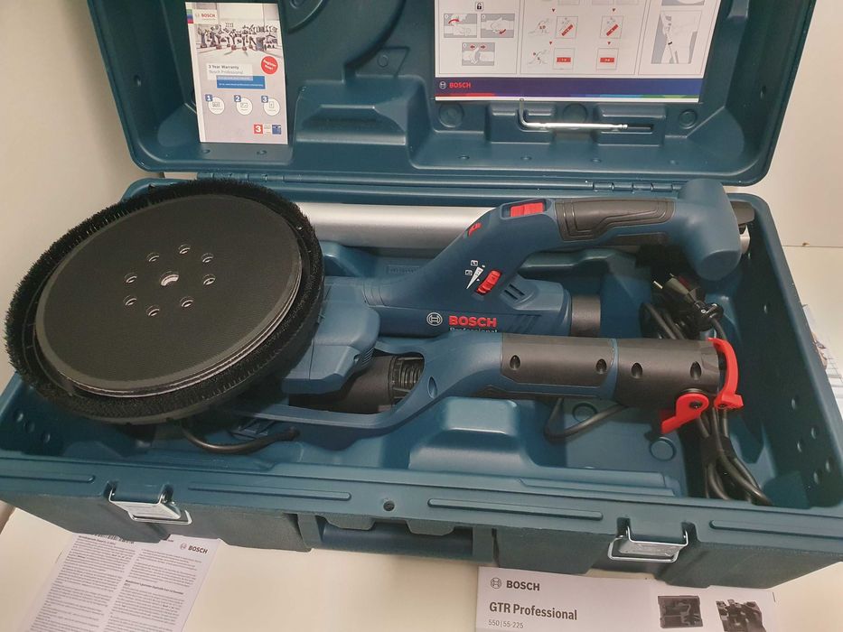 Szlifierka do gipsu ścian BOSCH GTR 550 nowa z walizką zacieraczka bti