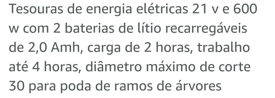 Tesoura de poda elétrica