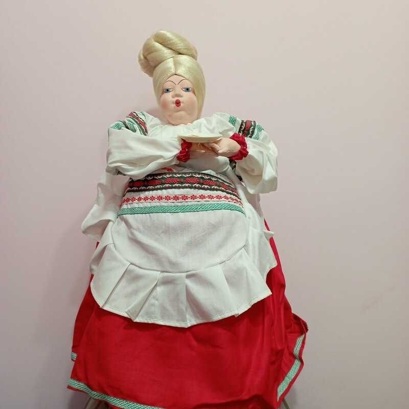 Новая кукла на самовар  лялька Грушенька Кругозор ценник коробка СССР