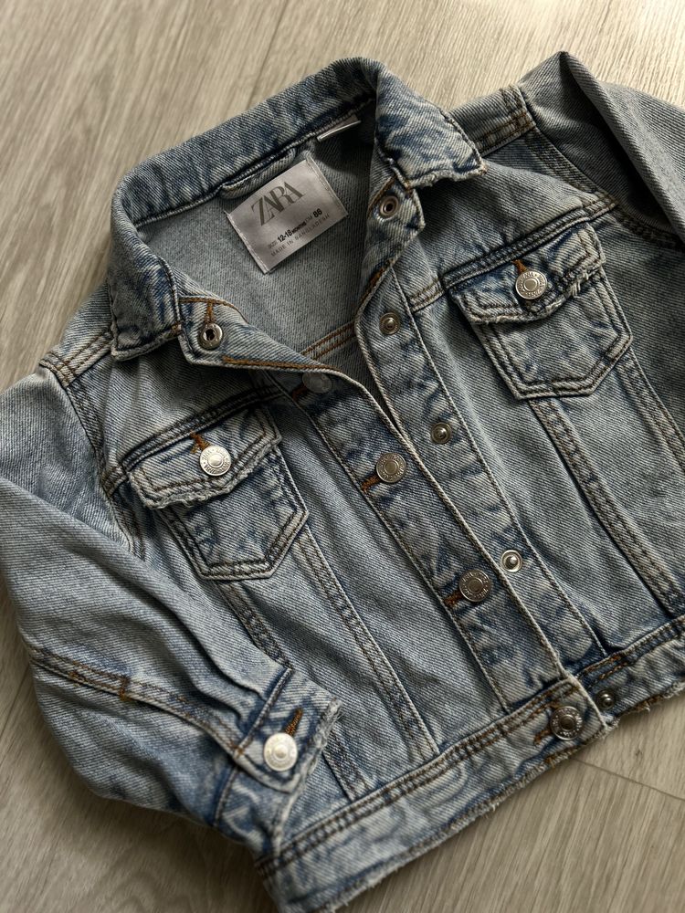 Джинсова куртка, джинсовка Zara 86 розмір