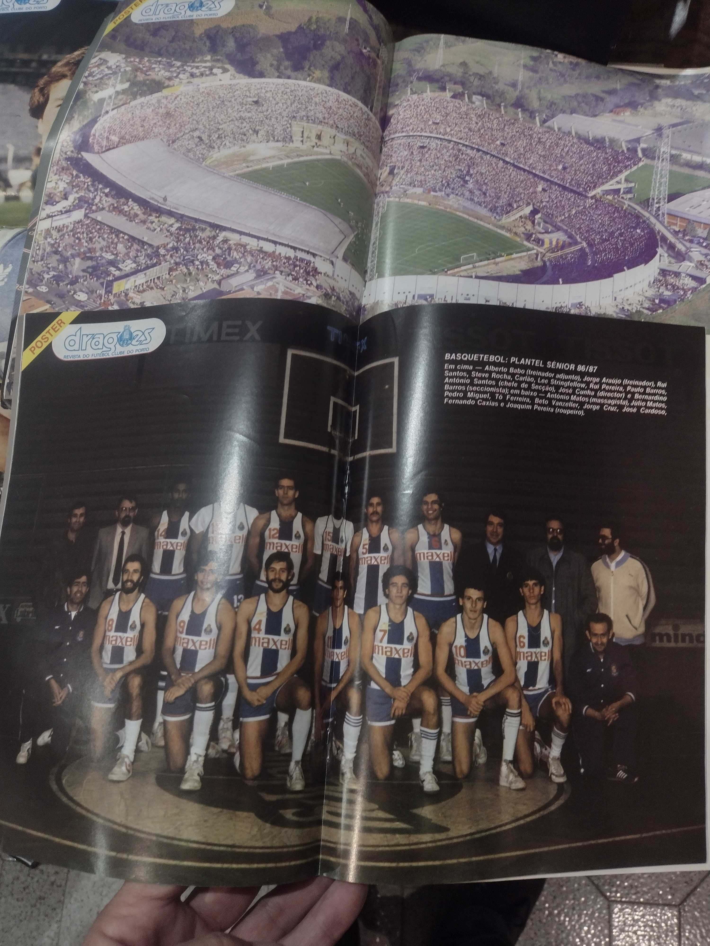 Revistas F. C. Porto Dragões 4 unidades com Poster