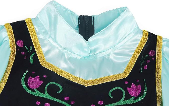 Sukienka księżniczki Anny  z peleryną - zimowy kostium Rozmiar 150Cm