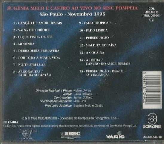 Eugénia Melo e Castro - Ao Vivo em São Paulo